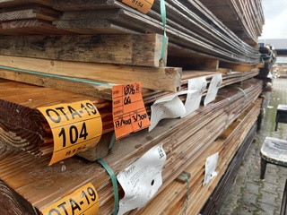 Ca. 20x Douglas wisselsponning, 18x175mm, lengte 17/400cm, 3/300cm